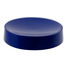 Blue Free Standing Round Soap Dish in Resin